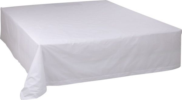 Простирадло Perkal glad 270x240 см білий Vandyck 