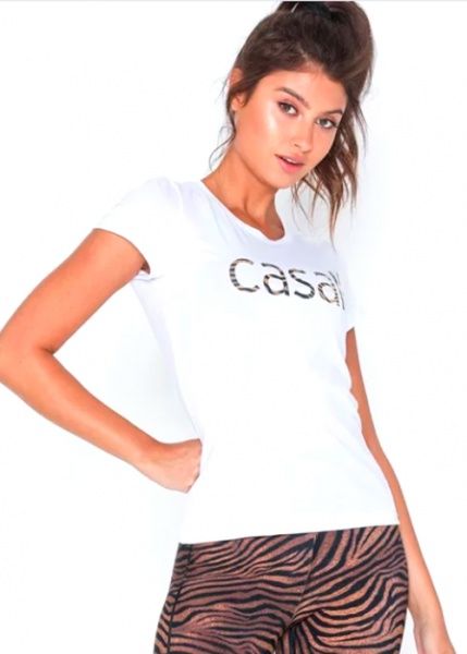 Футболка Casall Heritage Logo Tee 19170-001 40 білий