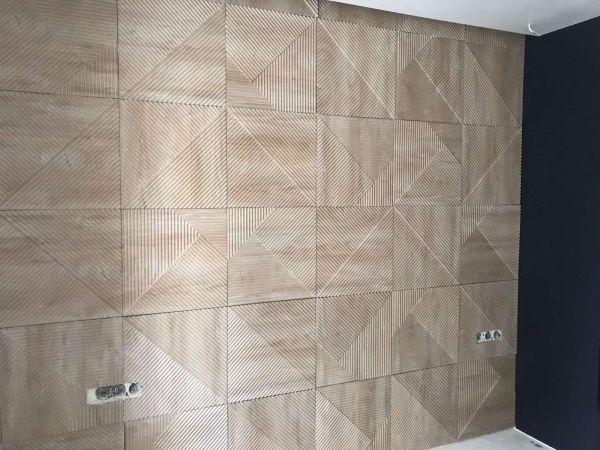 Плитка гіпсова 3D-панель Gipster Lines 1 Карпатська Ялинка 0,25 кв.м