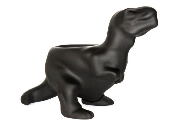 Кашпо декоративне Animal Land Тиранозавр чорний 00623 Дон Пион