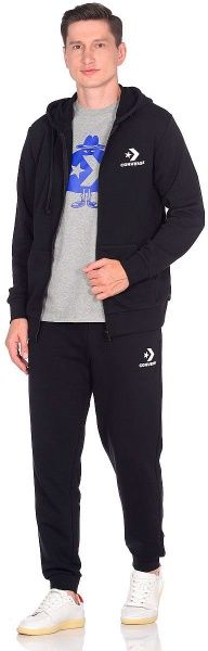 Джемпер Converse Star Chevron Emb FZ Hoodie FT 10008925-001 р. S чорний