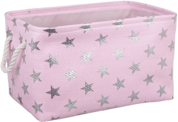 Кошик з ручками Stars 38х26х22 см рожевий