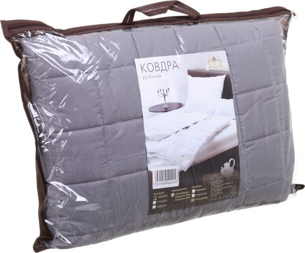 Ковдра літня сіра 200x215 Origami Horeca