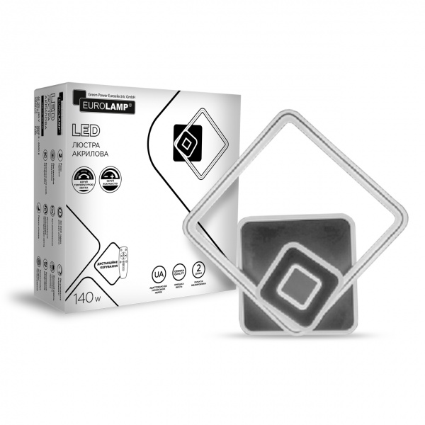Люстра світлодіодна Eurolamp A18 140 Вт білий LED-LS-140-A18 