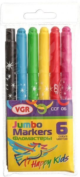 Набор фломастеров Jumbo 6 шт. VGR