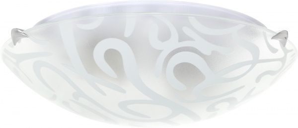 Світильник настінно-стельовий УТ Сяйво НПБ Розпис 2x60 Вт E27 білий 3015 