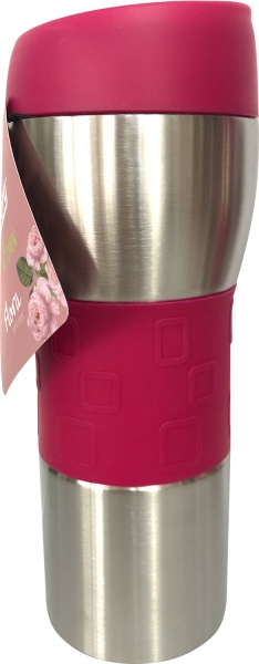 Термочашка Flora purple 400 мл Flamberg Smart Kitchen