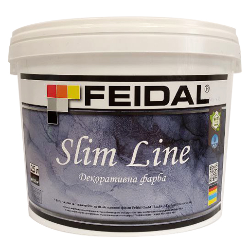 Декоративна фарба Feidal Slim Line білий 2,5 л