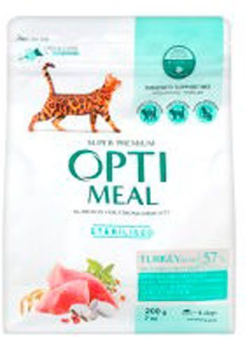 Корм Optimeal для стерилізованих з індичкою та овсом