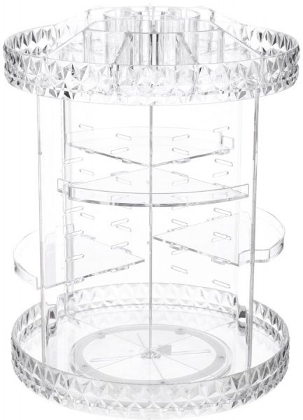 Органайзер настольный Huge 28x28x34.5 см прозрачный Qiaofeng SF-1702D