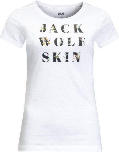 Футболка Jack Wolfskin FLOWER LETTER T W 1806921-5018 L білий
