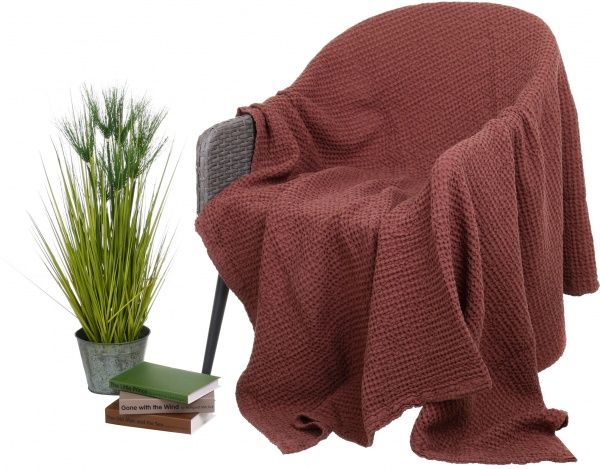 Плед Biltex chocolate 160x220 см коричневый 