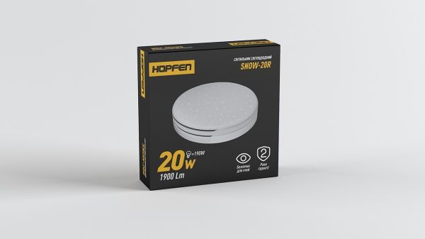 Світильник світлодіодний Hopfen SNOW-20R 20 Вт білий 4500 К SNOW-20R 20W 4500K