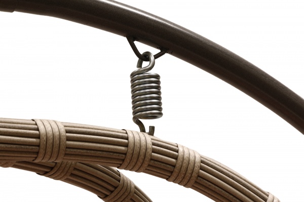 Кресло-кокон Цитрус двухместный широкое плетение сменный меркурий