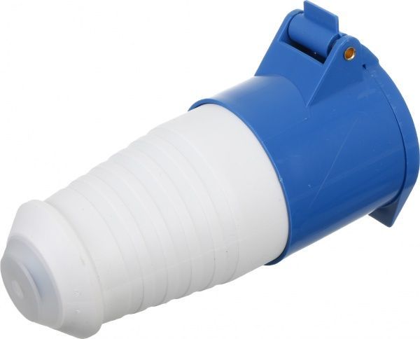 Розетка силовая переносная с заземлением UP! (Underprice) 2p+PE (223) 220В 32А IP44 серый