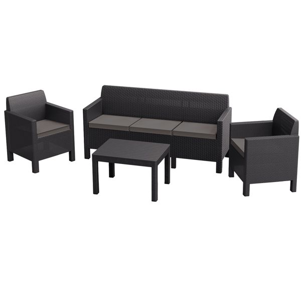 Комплект мебели Curver Orlando антрацит 