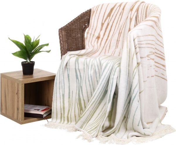 Плед Soft Impression Ombre Wave 150x200 см бежевый Biederlack 