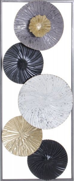 Декор настенный Минимал 25x61 см черный/золото 