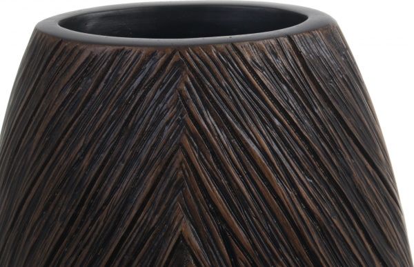 Ваза полирезиновая коричневая Браун 20х10х44 см