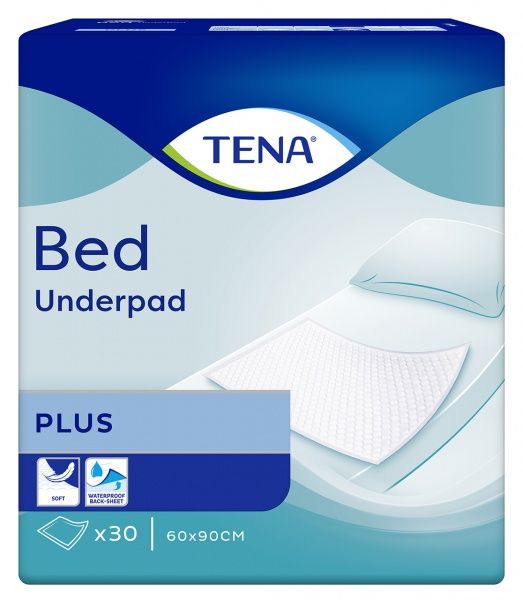 Непромокальна пелюшка Tena Bed Plus 60х90 см 30 шт.