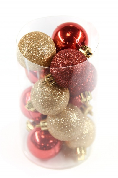 Набор елочных шаров d65 мм 12,5 см 15 шт./уп. 