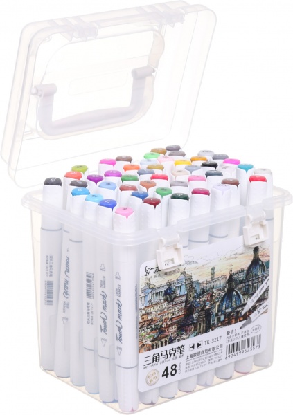 Набір двосторонніх маркерів Touch mark 48 кольорів різнокольоровий 