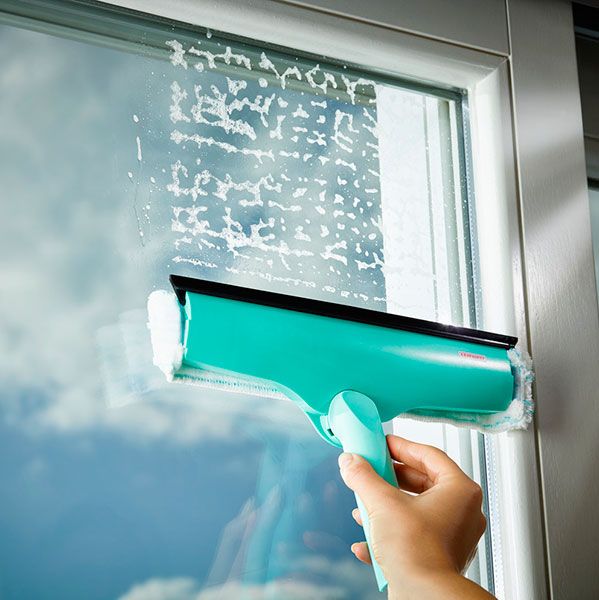 Швабра для окон/для зеркал Leifheit з телескопической ручкой и шарниром Plus 3 33,5 см 