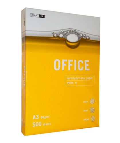 Бумага офисная цветная Mondi A3 80 г/м А3 Smart Line Office белый 