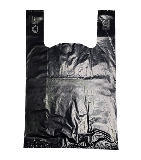 Пакет-майка Cherpack Recycled чорні 34x55 мм 50 шт.