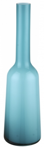 Ваза Wrzesniak Glassworks Bottle 46 см бірюзова 