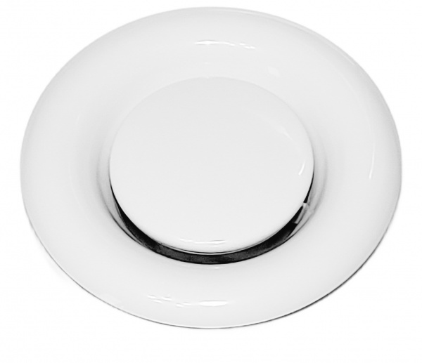 Рамка вентиляційна витяжна (анемостат) EV 150 мм метал білий 