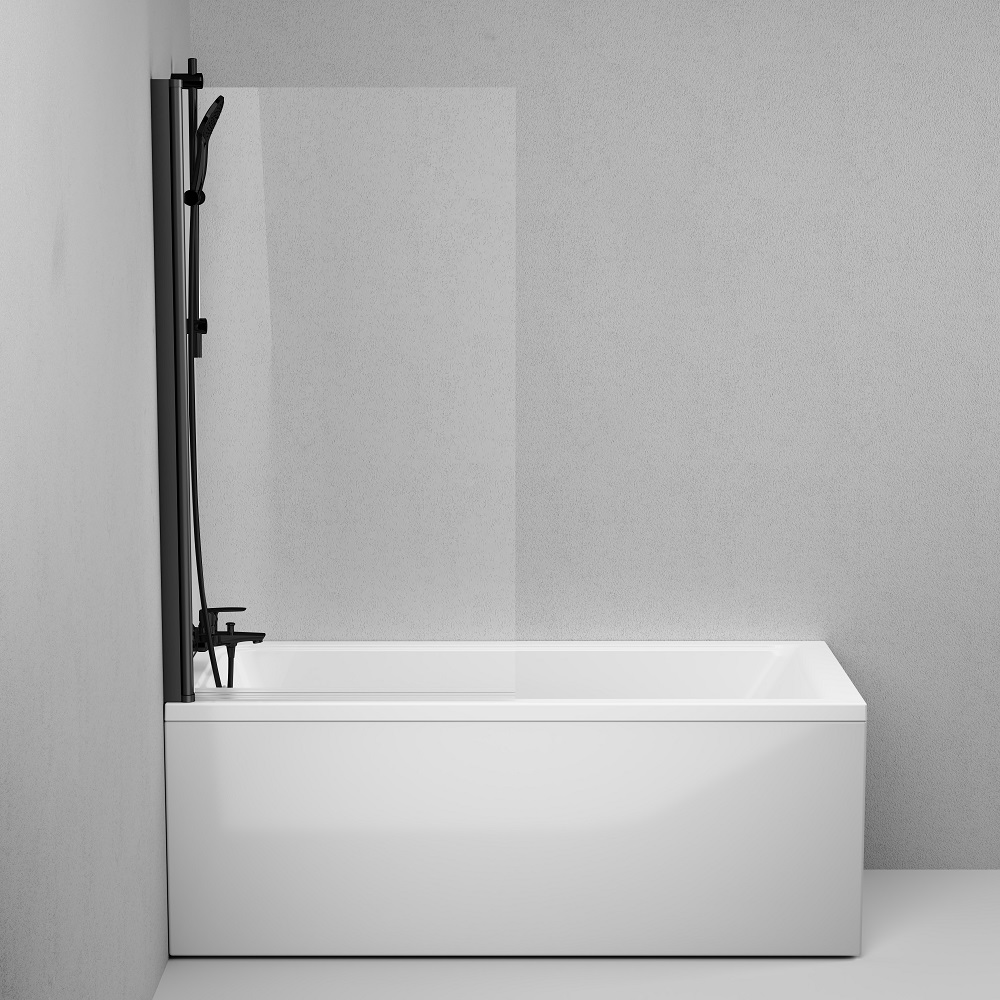 Шторка для ванни AM.PM Gem W90UBS-D080-140BT, поворотна