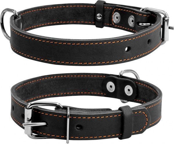 Ошейник Collar 35 мм, 48-63см чорний