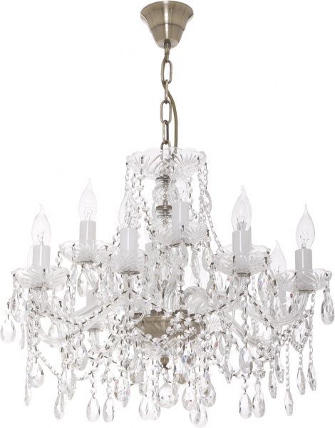 Люстра подвесная Crystal Life 12x40 Вт E14 старая бронза A2320LM-4-8AB 