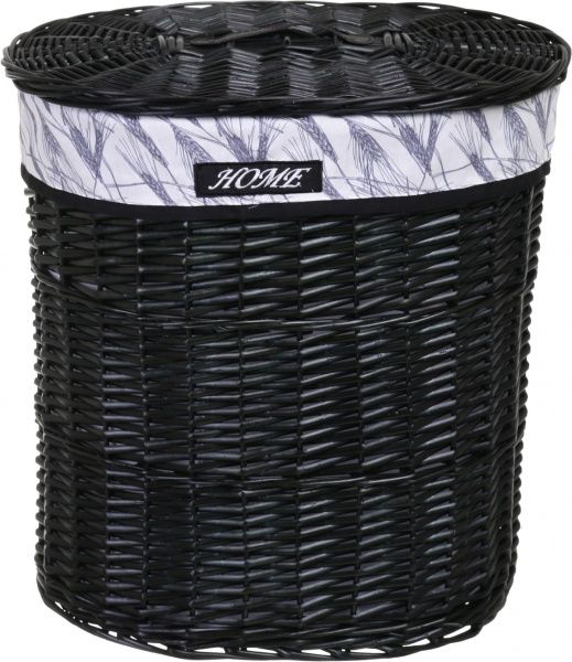 Кошик плетений Tony Bridge Basket з текстилем 44х34х56 см HQN20-3CD-1 