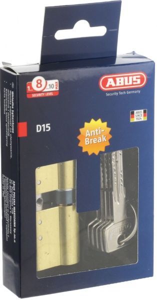 Цилиндр Abus KD15 35x35 ключ-вороток 70 мм матовая латунь