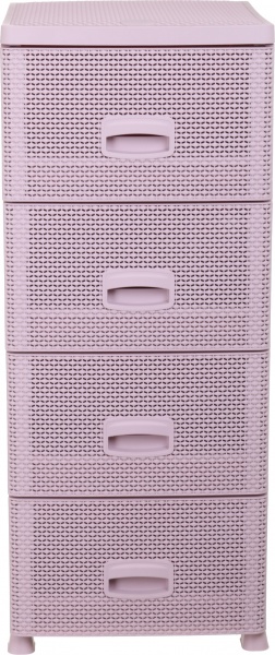 Комод пластиковий RIO 8515PP на 4 шухляди DROP пудровий 894x368x431 мм