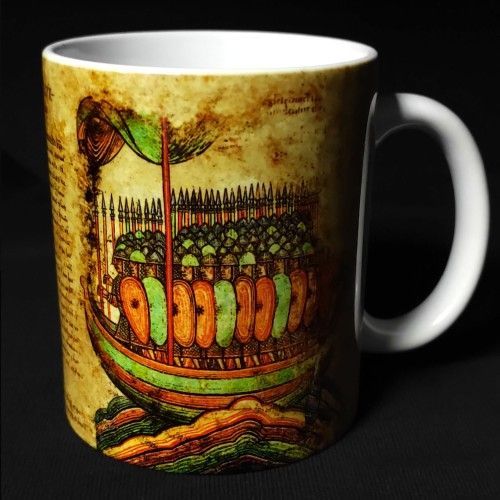 Кухоль P1G 0,35 л керамічна Вікінги [1314] Snow White, 0,35