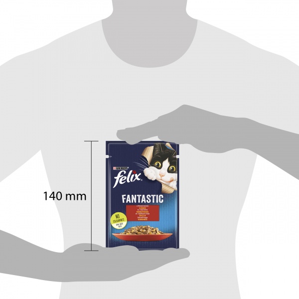 Консерва для котів Felix Fantastic яловичина в желе 85 г