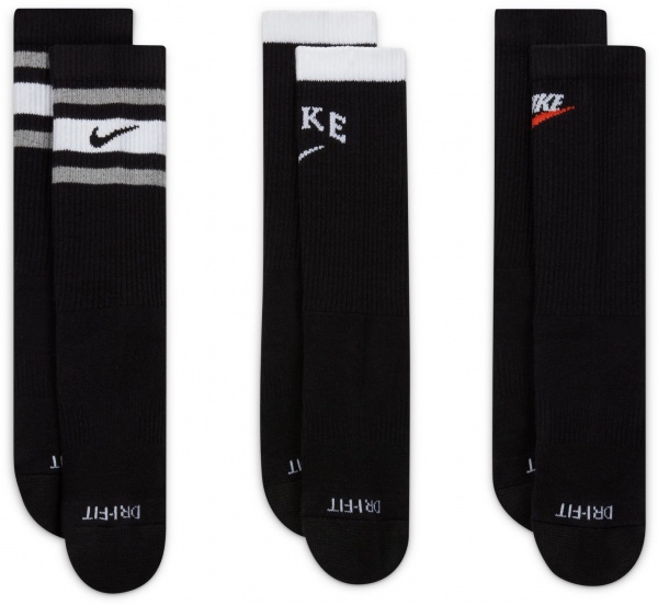 Носки Nike EVERYDAY PLUS CUSH CREW DH3415-902 р.S черный