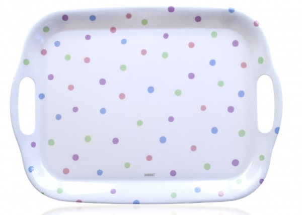 Таця меламінова 36x25,5 см PUNTO, біла Banquet