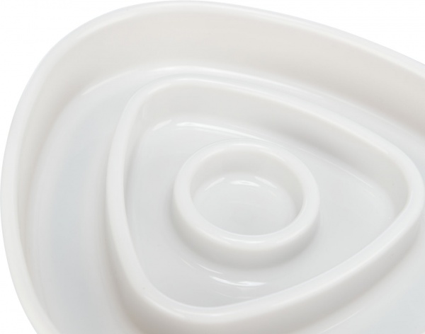 Миска Trixie для собак медленное кормление серая пластик/термопластная резина 0.35 л 15x15 см (25191)