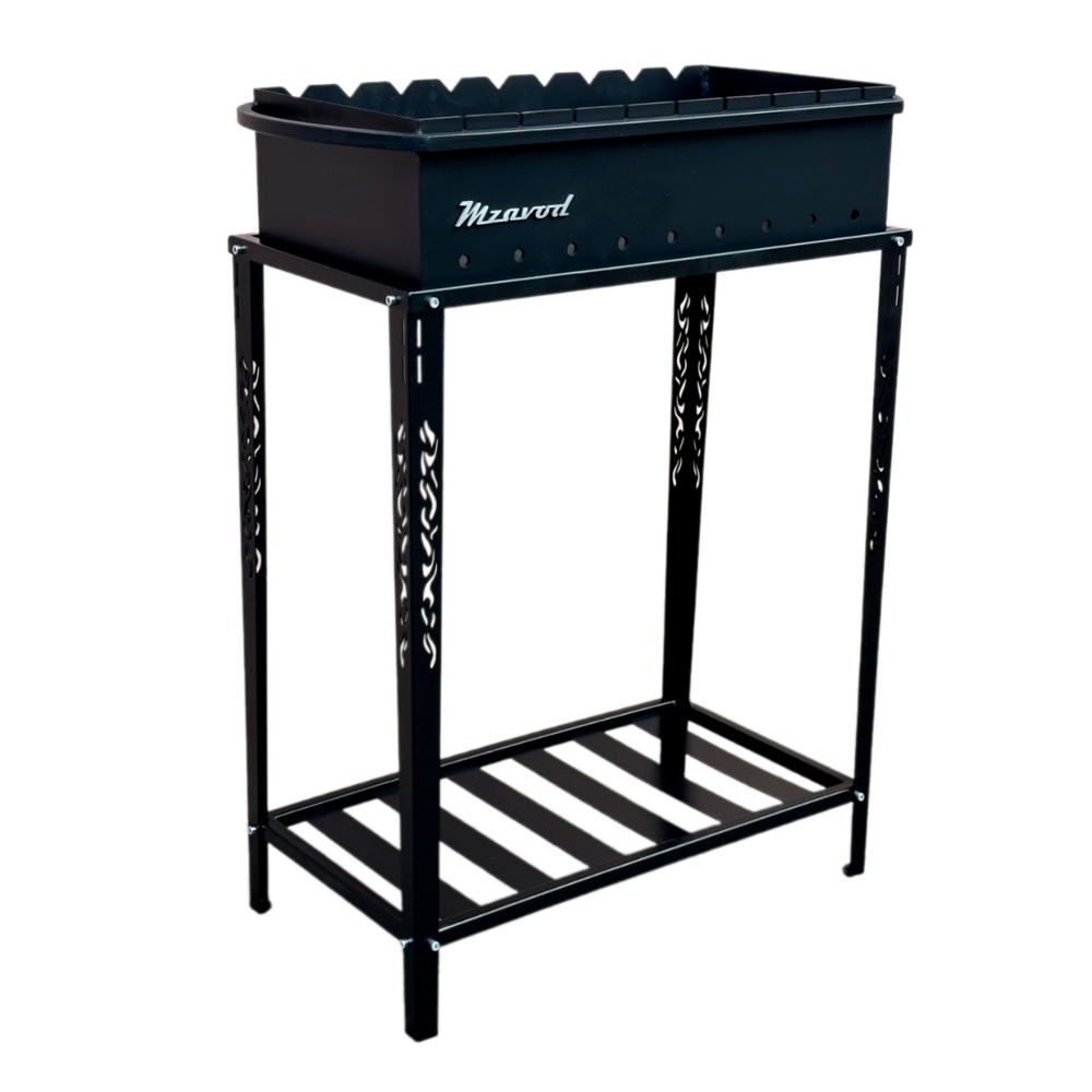 Мангал Metalzavod с разборной дровницей на 9 шампуров 4 мм (MD9-4R)