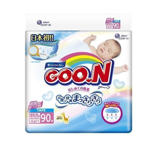 Подгузники Goon до 5 кг SS 90 шт.