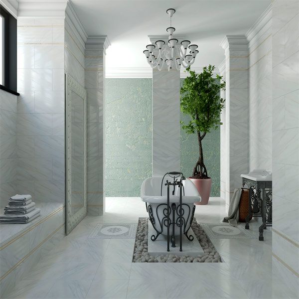 Плитка Golden Tile Карра білий 300х600 мм