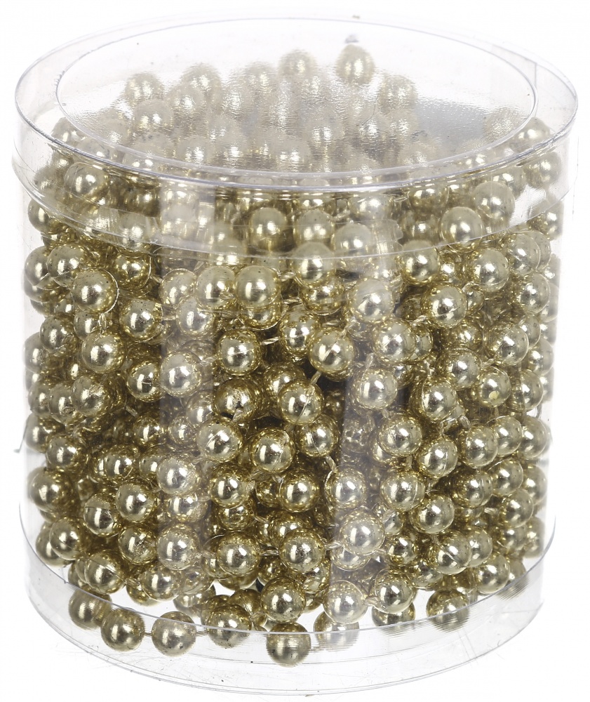 Бусы для елки в тубе в ассортименте EPI-No.17-75-6 6 мм 6 м