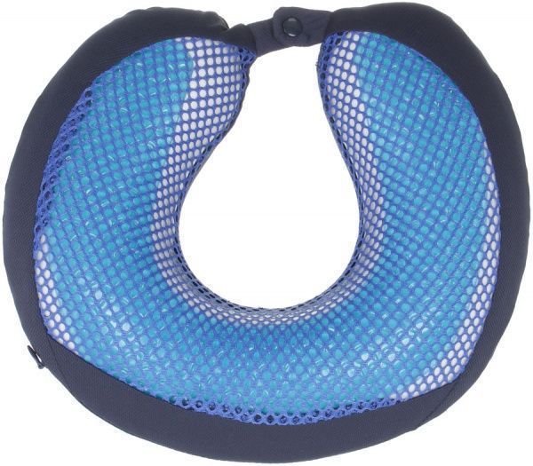 Подушка дорожная ортопедическая 30х30х9 см синяя Luna