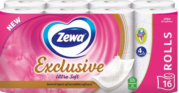 Туалетний папір Zewa Exclusive чотиришаровий 16 шт.