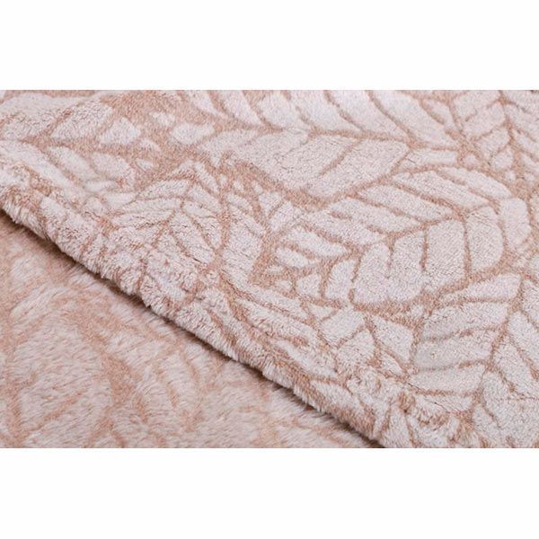 Плед 3D Embossed Leaf 160x200 см бежевый La Nuit 