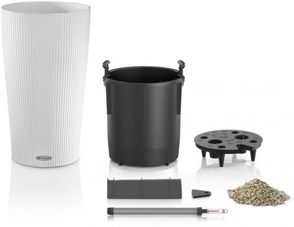 Кашпо Lechuza Cilindro Color 23 круглый 5,5л белый (13940) 